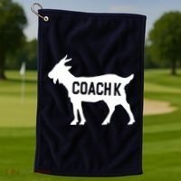 Coach K Goat Golf Towel thumb 1