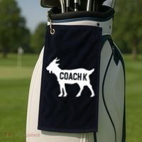 Coach K Goat Golf Towel thumb 2