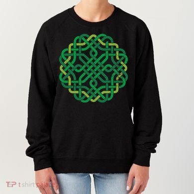 Celtic Knot Gaelic Knotwork St Patrick's Day Women's Sweatshirt