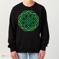 Celtic Knot Gaelic Knotwork St Patrick's Day Women's Sweatshirt thumb 0