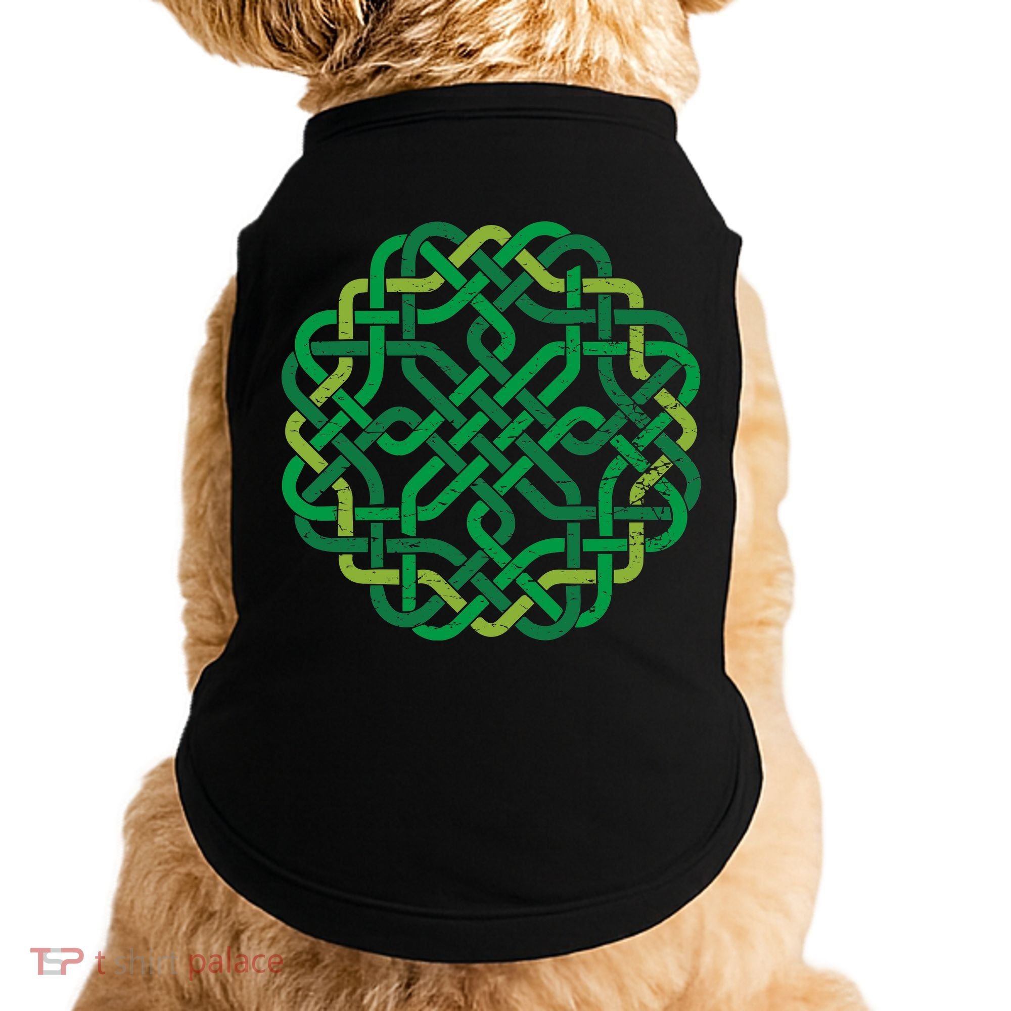 Celtic Knot Gaelic Knotwork St Patrick's Day Doggie Tank