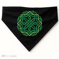 Celtic Knot Gaelic Knotwork St Patrick's Day USA-Made Doggie Bandana thumb 0