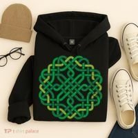 Celtic Knot Gaelic Knotwork St Patrick's Day Hoodie thumb 4