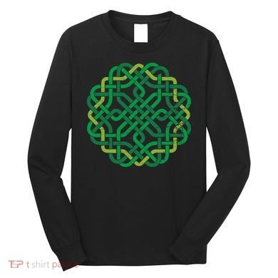 Celtic Knot Gaelic Knotwork St Patrick's Day Long Sleeve Shirt