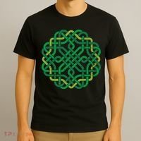 Celtic Knot Gaelic Knotwork St Patrick's Day T-Shirt thumb 3