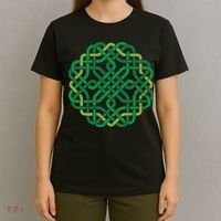 Celtic Knot Gaelic Knotwork St Patrick's Day T-Shirt thumb 4