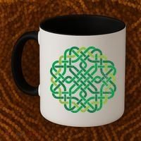 Celtic Knot Gaelic Knotwork St Patrick's Day Coffee Mug thumb 2