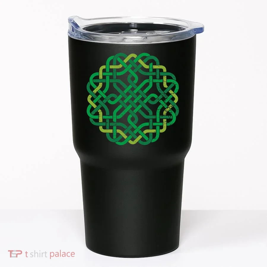 Celtic Knot Gaelic Knotwork St Patrick's Day Tumbler