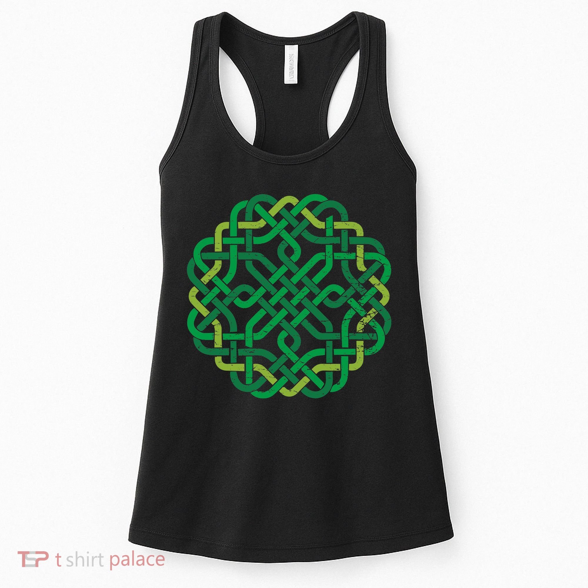 Celtic Knot Gaelic Knotwork St Patrick's Day Women's Tank Top
