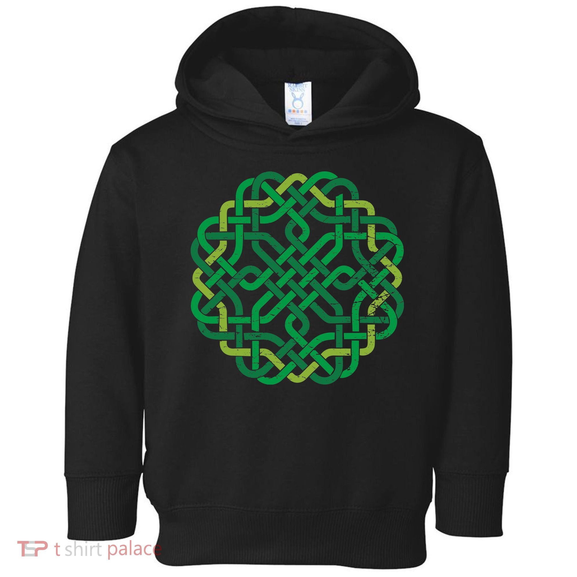 Celtic Knot Gaelic Knotwork St Patrick's Day Toddler Hoodie