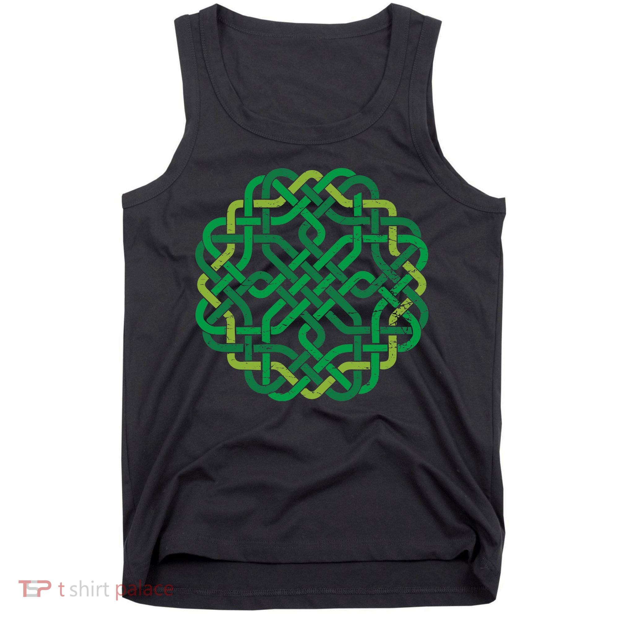 Celtic Knot Gaelic Knotwork St Patrick's Day Tank Top