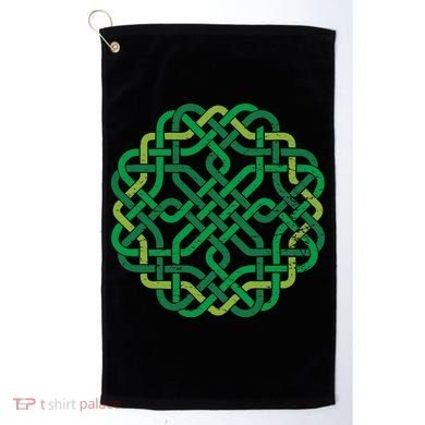 Celtic Knot Gaelic Knotwork St Patrick's Day Golf Towel