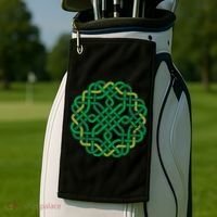 Celtic Knot Gaelic Knotwork St Patrick's Day Golf Towel thumb 2