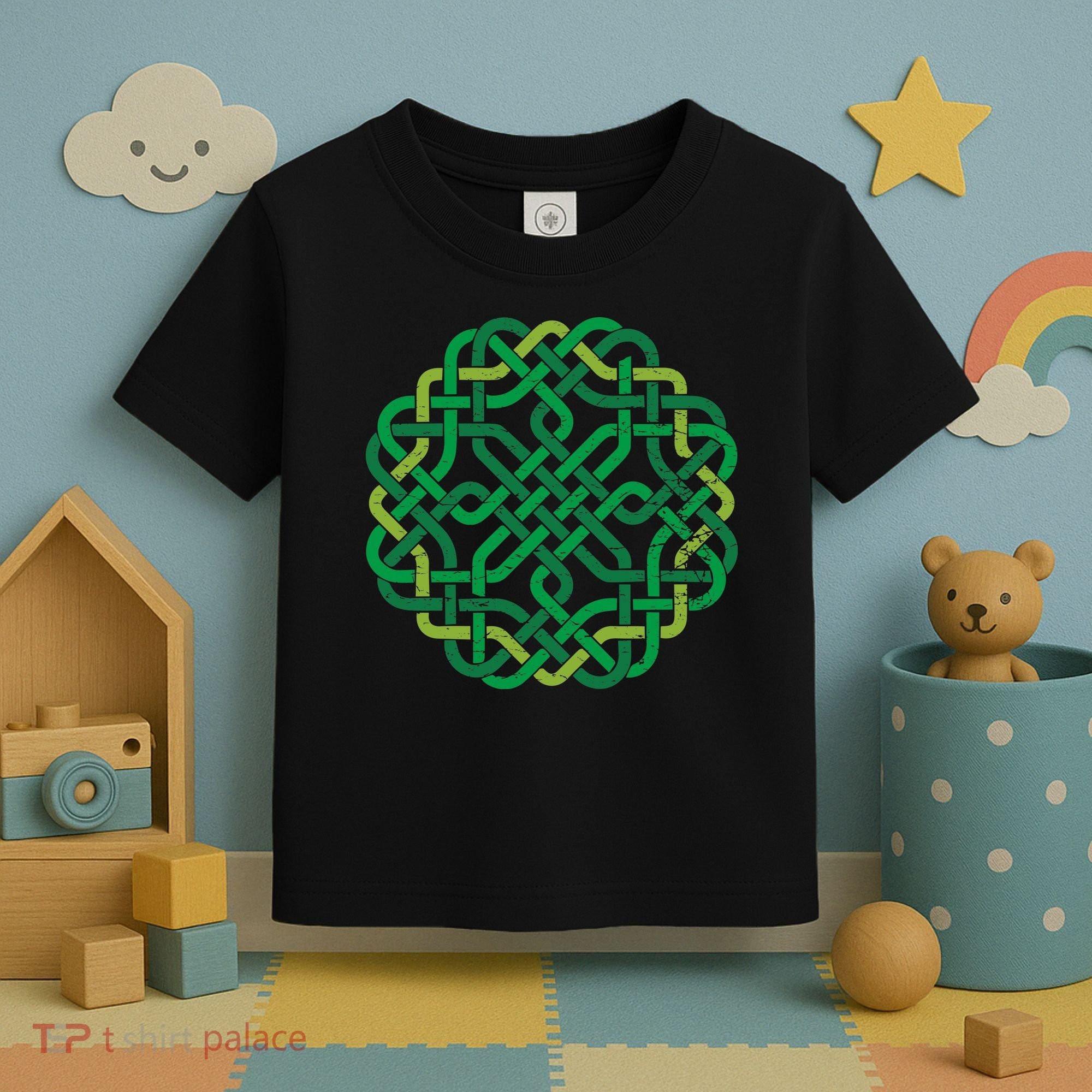 Celtic Knot Gaelic Knotwork St Patrick's Day Toddler T-Shirt
