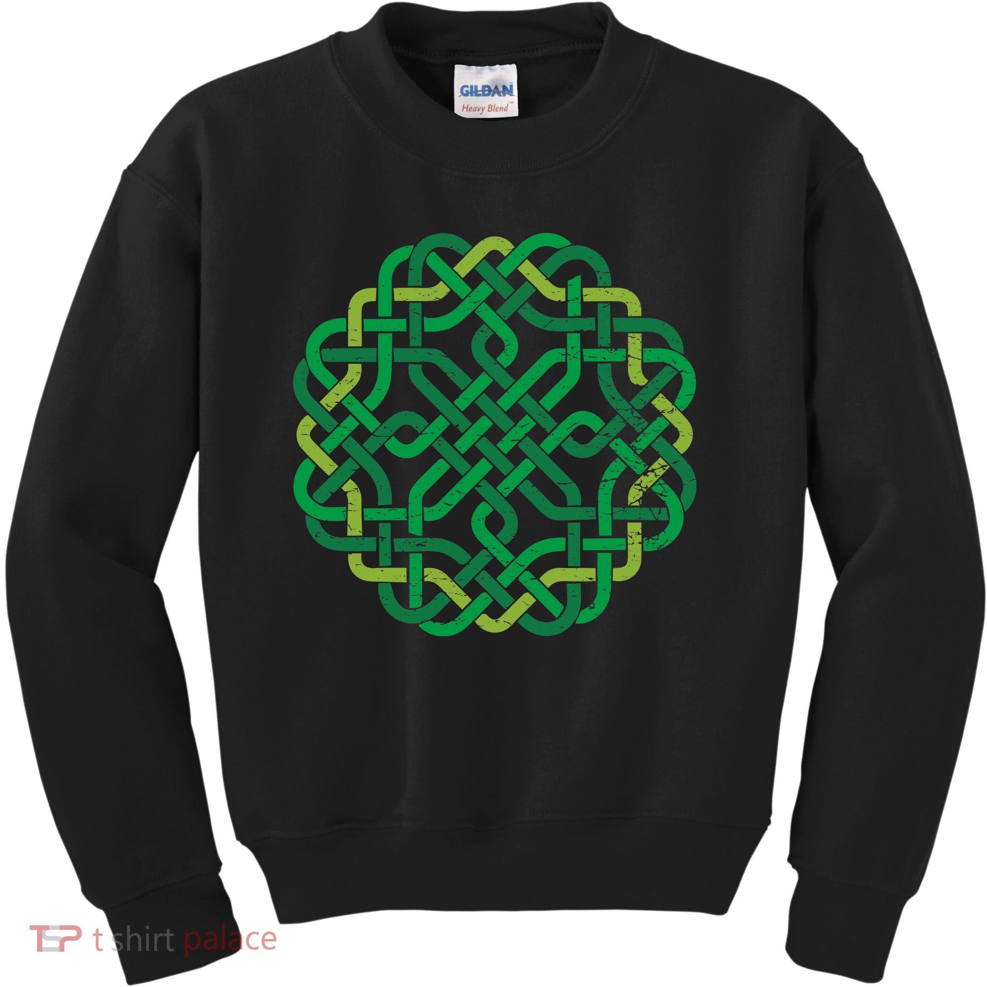 Celtic Knot Gaelic Knotwork St Patrick's Day Kids Sweatshirt
