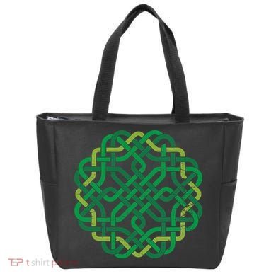 Celtic Knot Gaelic Knotwork St Patrick's Day Tote Bag
