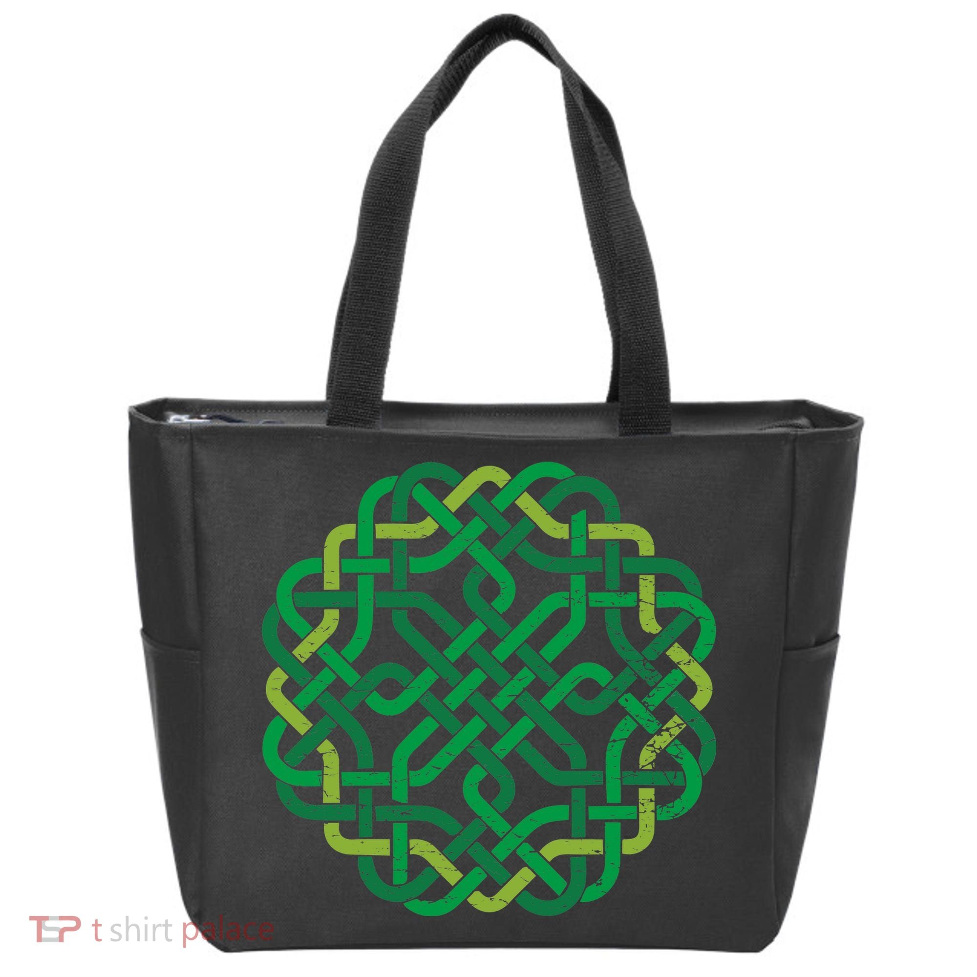 Celtic Knot Gaelic Knotwork St Patrick's Day Tote Bag