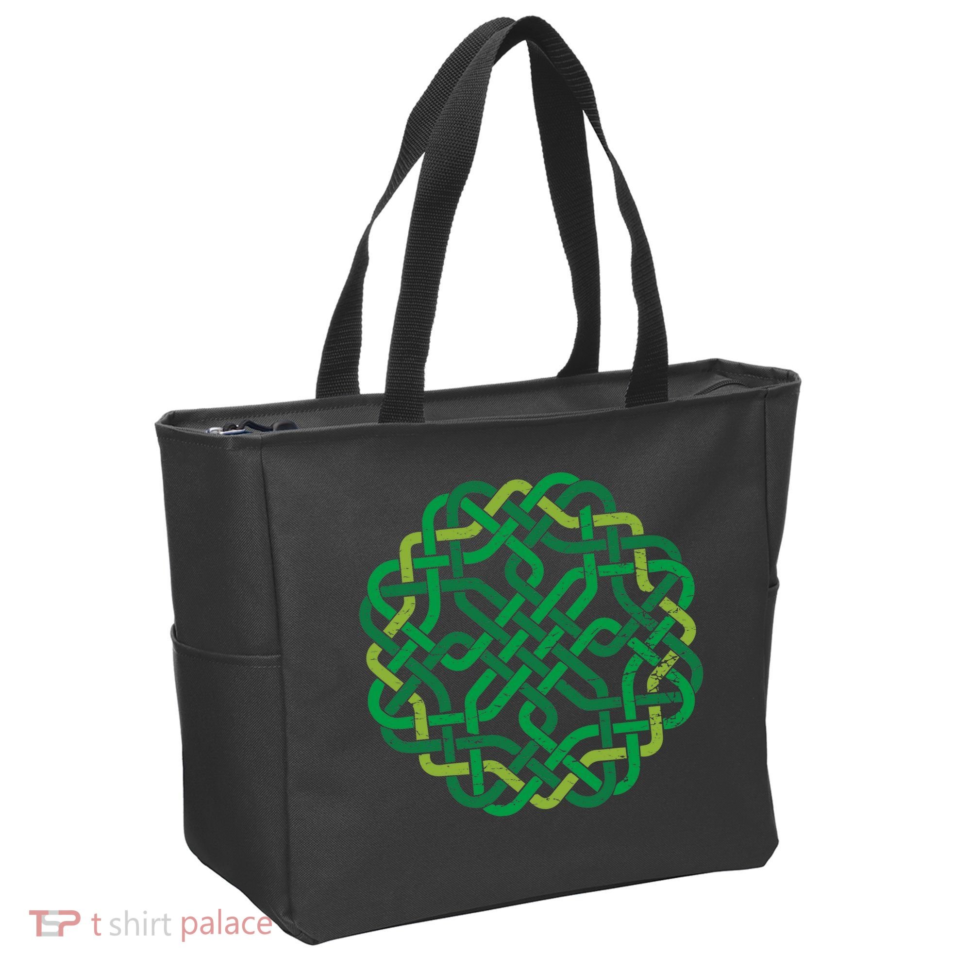 Celtic Knot Gaelic Knotwork St Patrick's Day Tote Bag