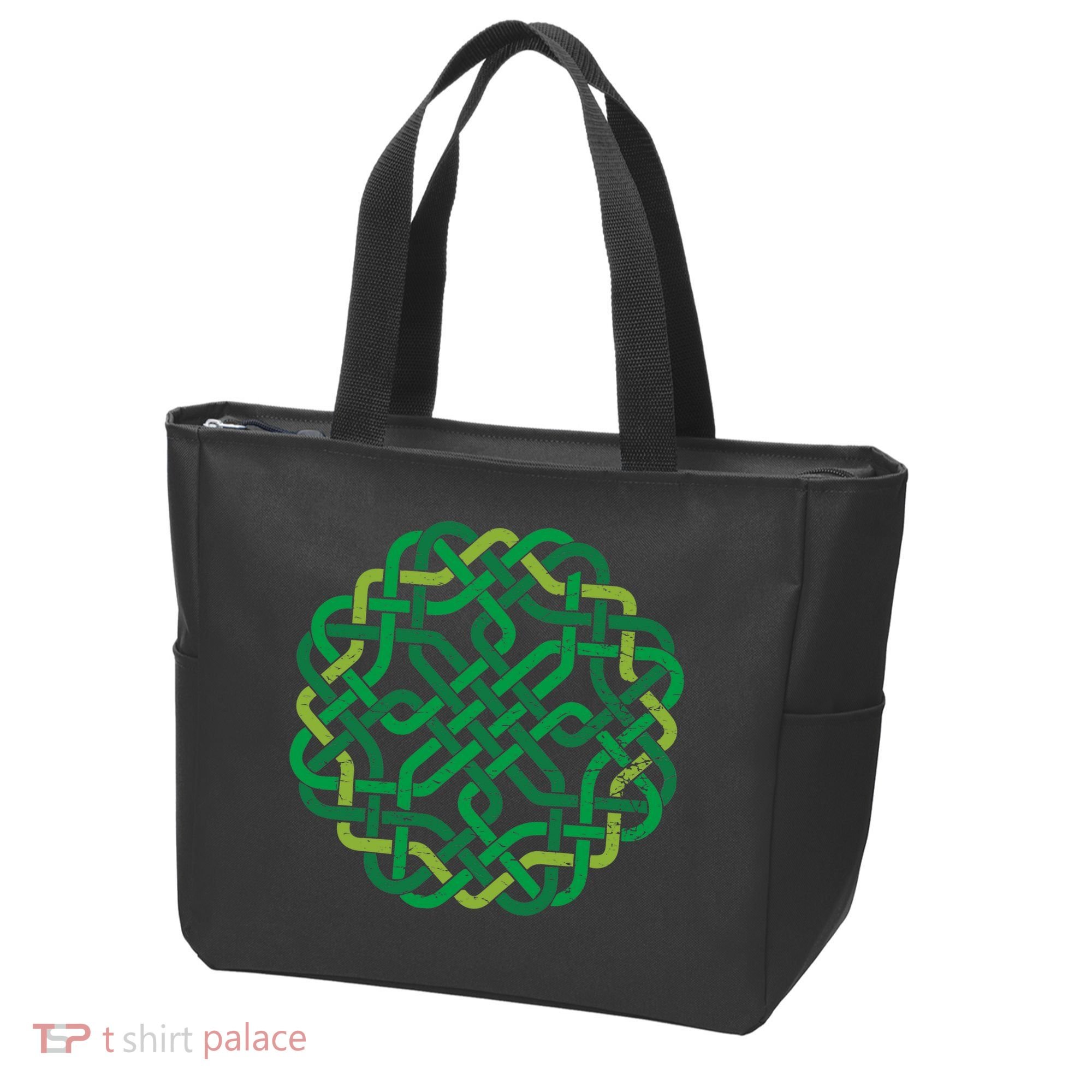 Celtic Knot Gaelic Knotwork St Patrick's Day Tote Bag