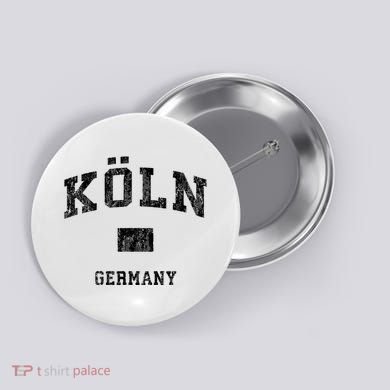 Cologne Koln Germany Vintage Athletic Sports Design Hoo Button