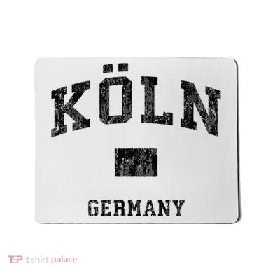 Cologne Koln Germany Vintage Athletic Sports Design Hoo Mousepad