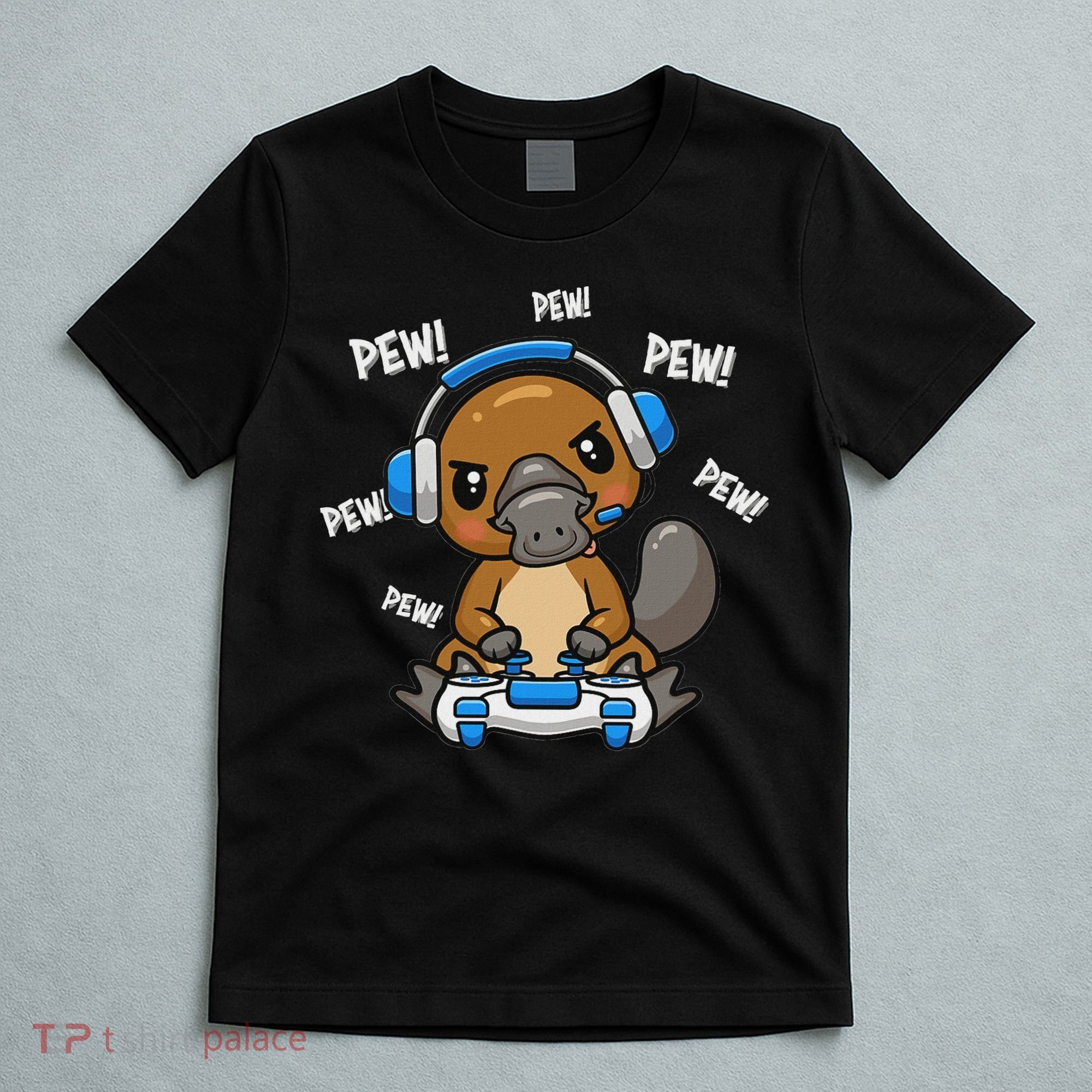 Cute Kawaii Gamer Platypus Lover T-Shirt