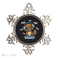 Cute Kawaii Gamer Platypus Lover Ornament thumb 0