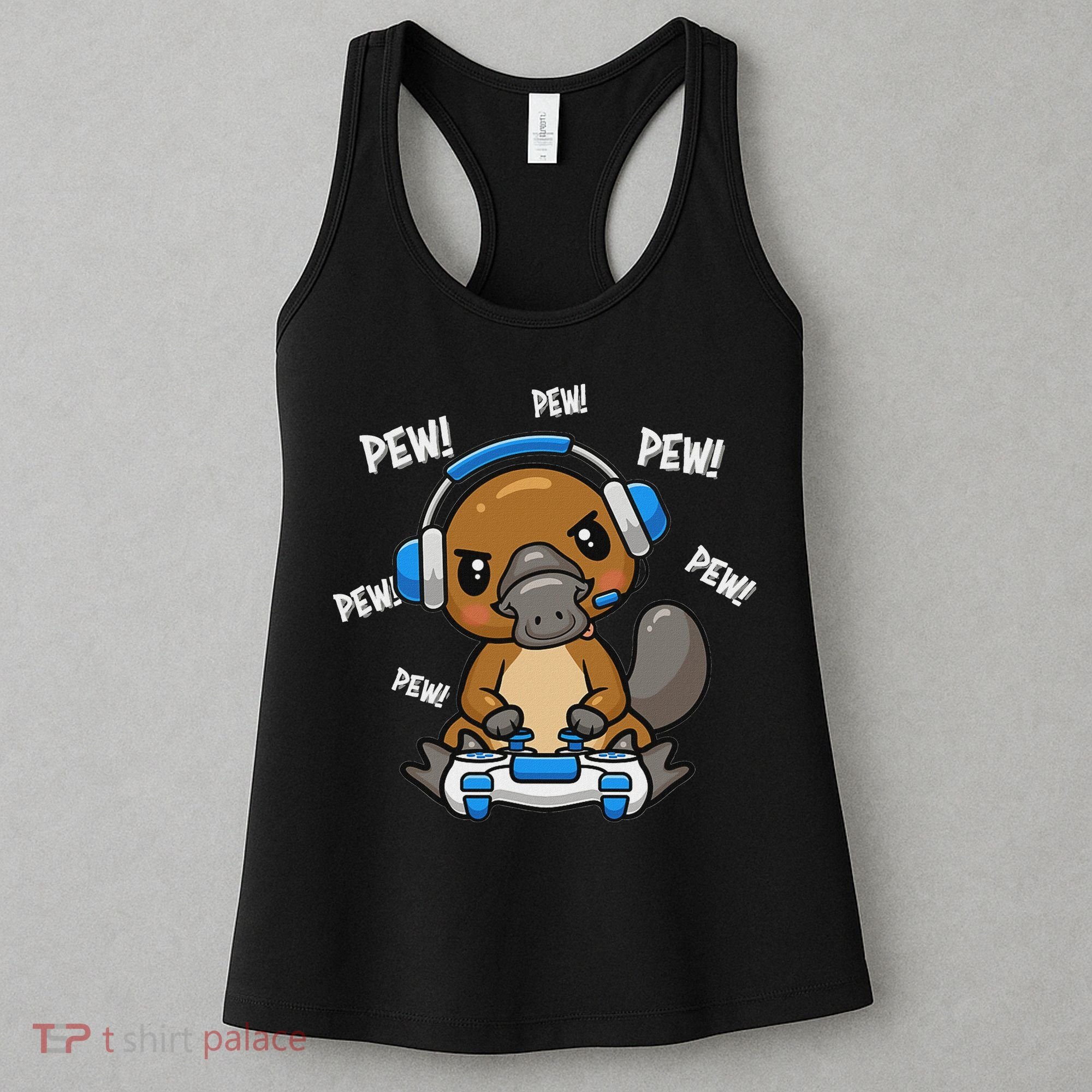 Cute Kawaii Gamer Platypus Lover Women's Tank Top