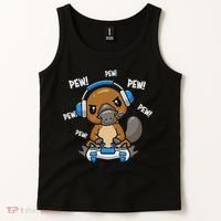 Cute Kawaii Gamer Platypus Lover Tank Top thumb 2