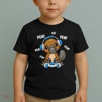 Cute Kawaii Gamer Platypus Lover Toddler T-Shirt thumb 2