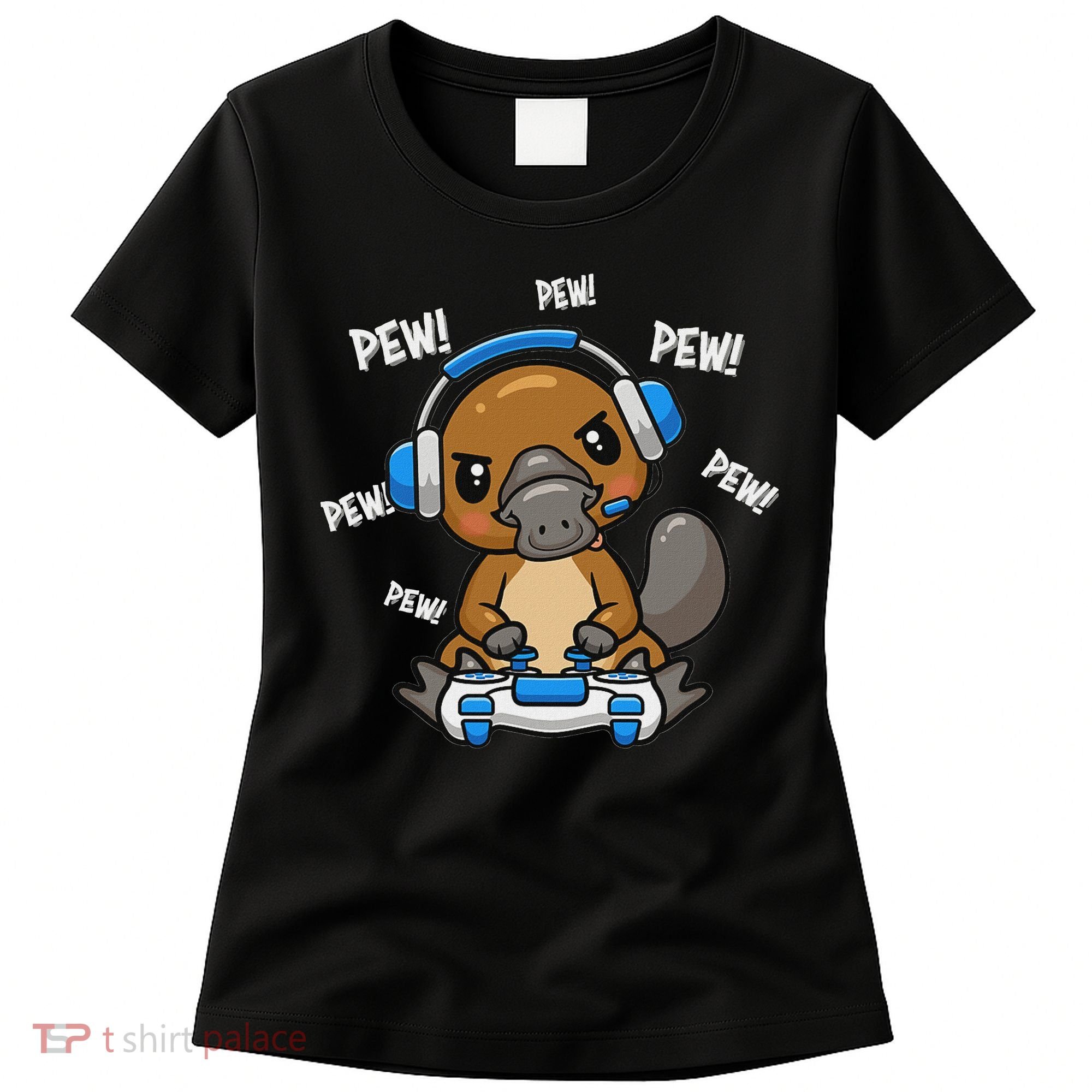 Cute Kawaii Gamer Platypus Lover Women's T-Shirt