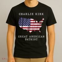Charlie Kirk Great American Patriot T-Shirt thumb 3