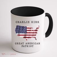 Charlie Kirk Great American Patriot Coffee Mug thumb 1