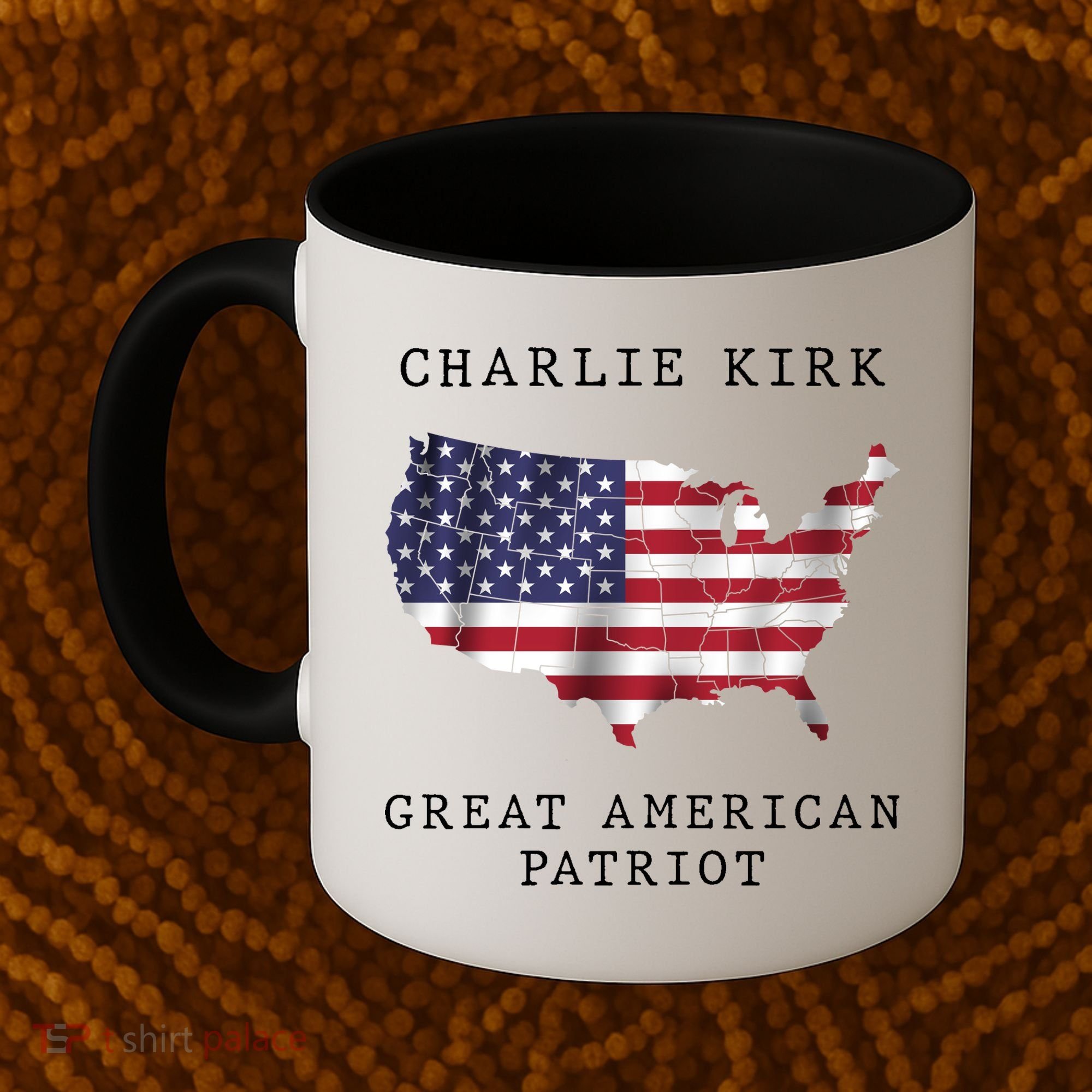 Charlie Kirk Great American Patriot Coffee Mug