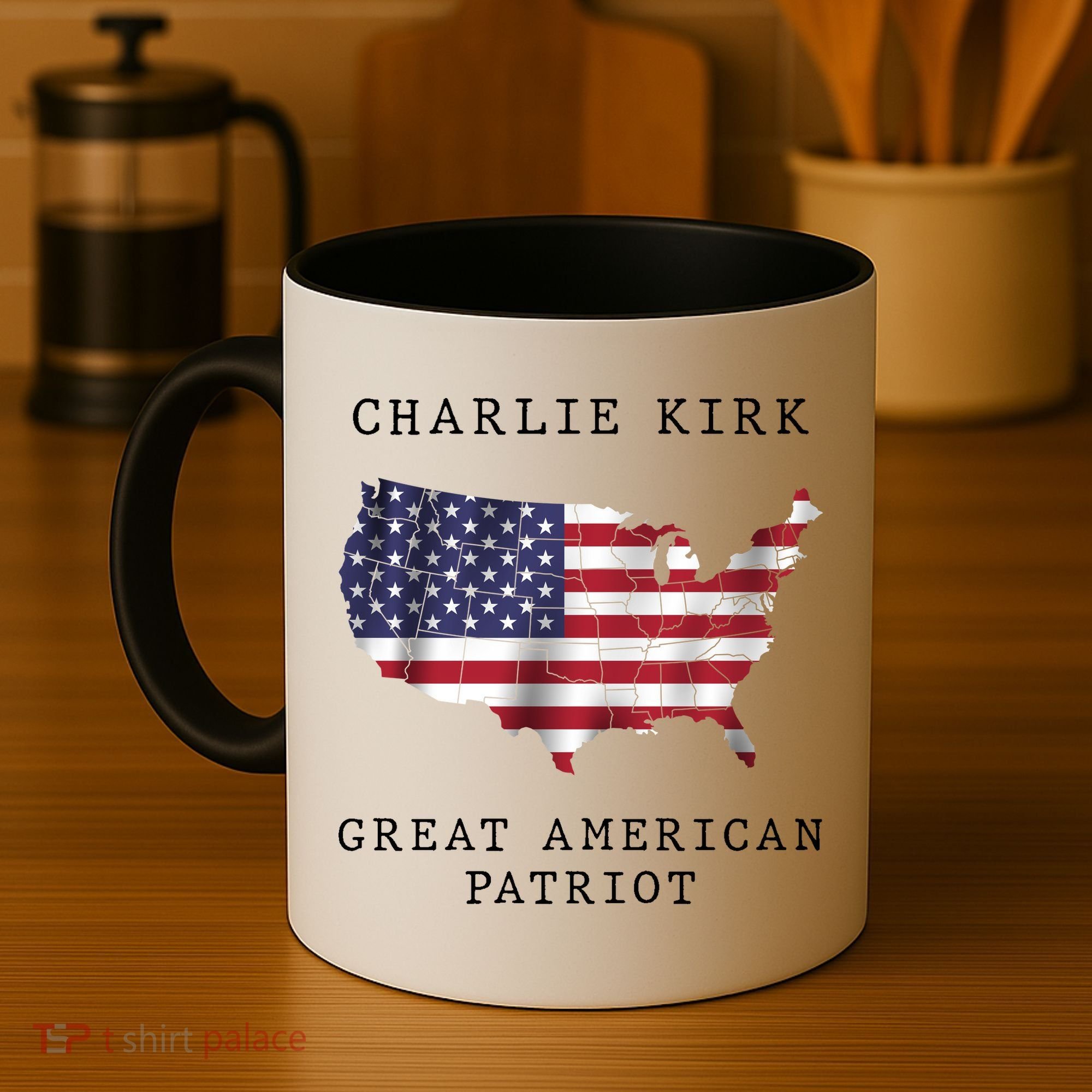Charlie Kirk Great American Patriot Coffee Mug