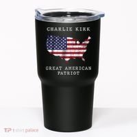 Charlie Kirk Great American Patriot Tumbler thumb 0