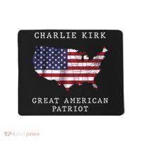 Charlie Kirk Great American Patriot Mousepad thumb 0
