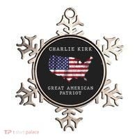 Charlie Kirk Great American Patriot Ornament thumb 0