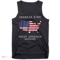Charlie Kirk Great American Patriot Tank Top thumb 0
