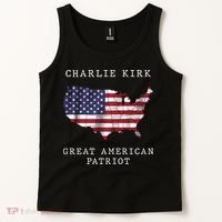 Charlie Kirk Great American Patriot Tank Top thumb 2