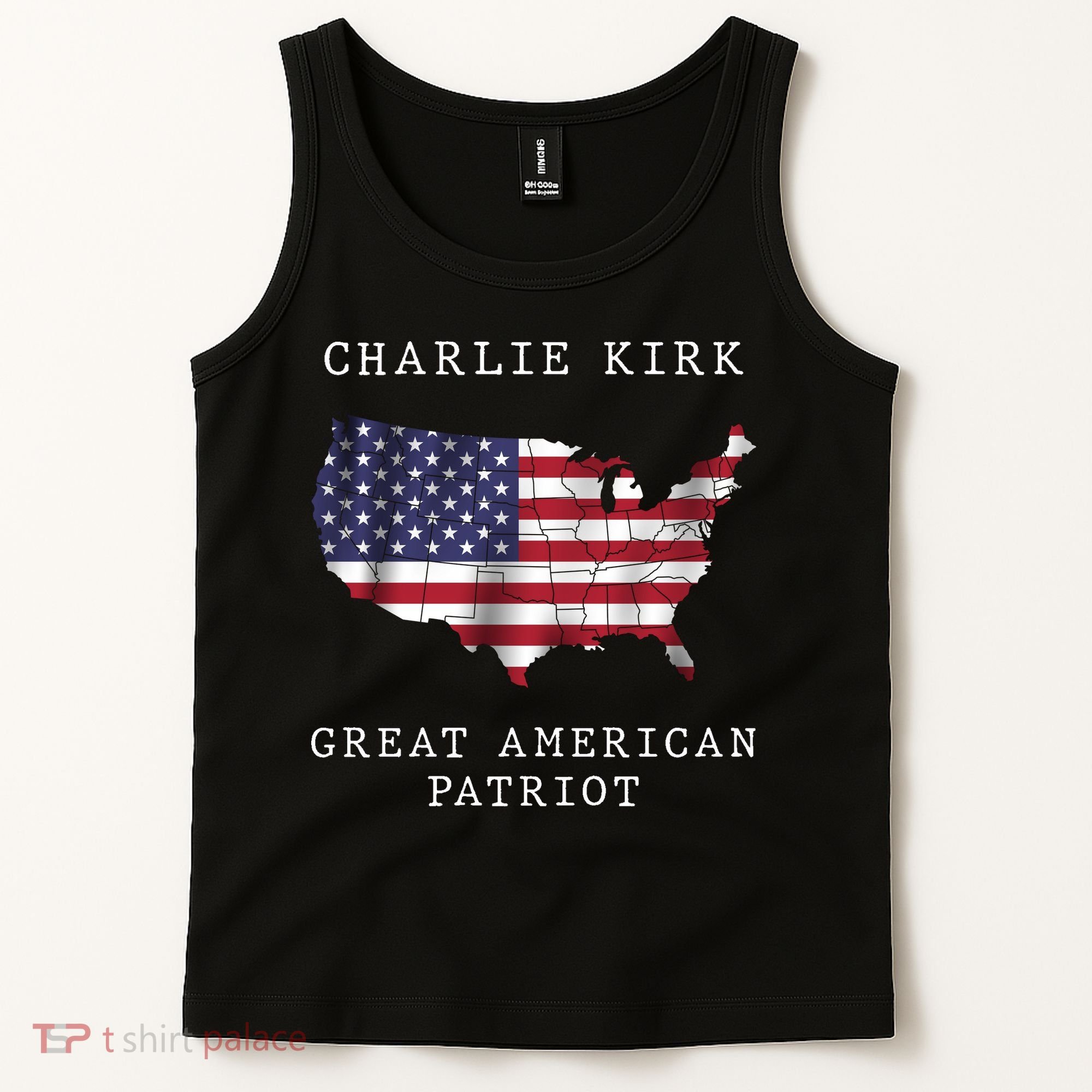 Charlie Kirk Great American Patriot Tank Top