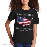 Charlie Kirk Great American Patriot Kids T-Shirt thumb 2