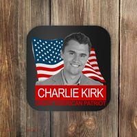 Charlie Kirk Great American Patriot USA Tribute Coaster thumb 0