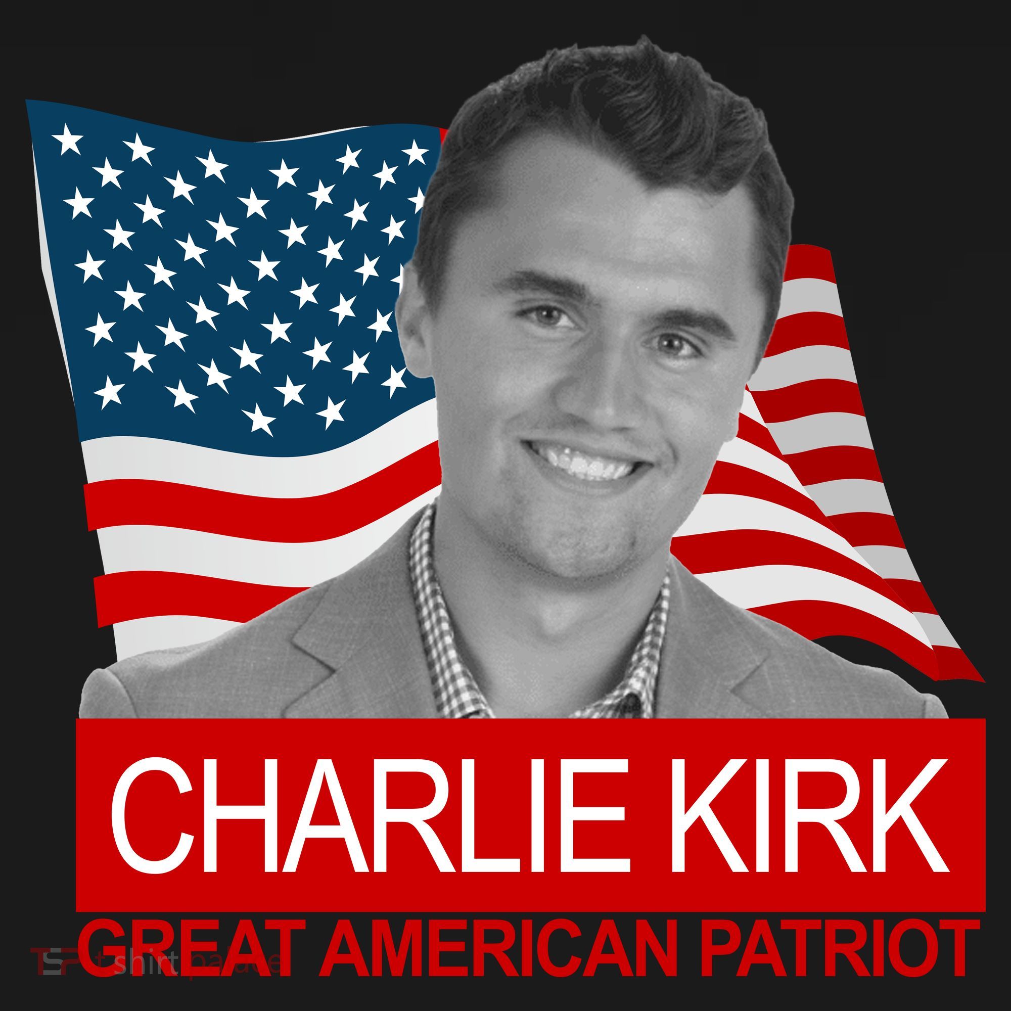 Charlie Kirk Great American Patriot USA Tribute Coaster