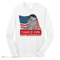 Charlie Kirk Great American Patriot USA Tribute Long Sleeve Shirt thumb 0
