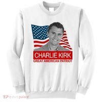 Charlie Kirk Great American Patriot USA Tribute Sweatshirt thumb 0