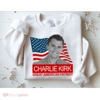 Charlie Kirk Great American Patriot USA Tribute Sweatshirt thumb 2