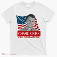 Charlie Kirk Great American Patriot USA Tribute T-Shirt thumb 0