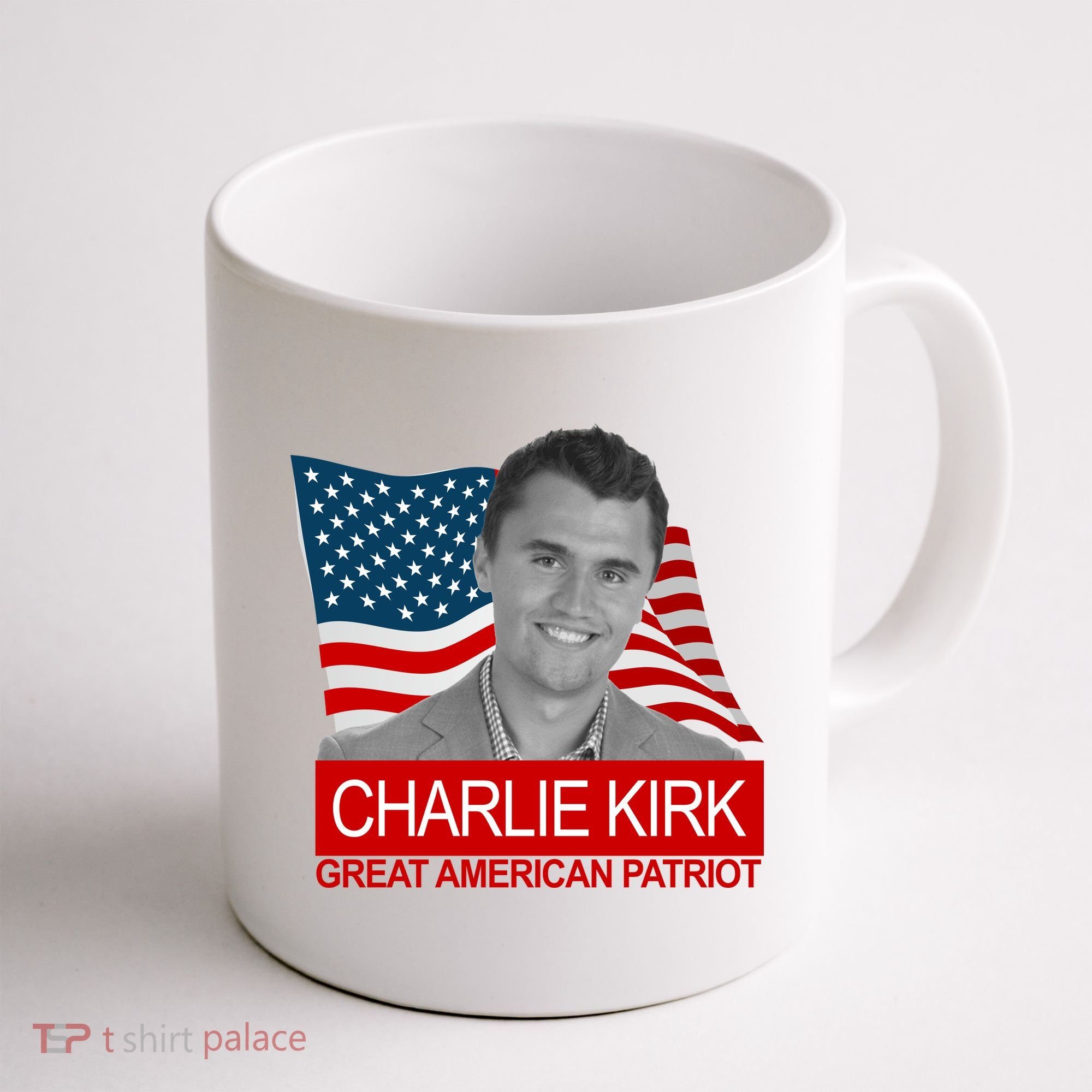 Charlie Kirk Great American Patriot USA Tribute Coffee Mug