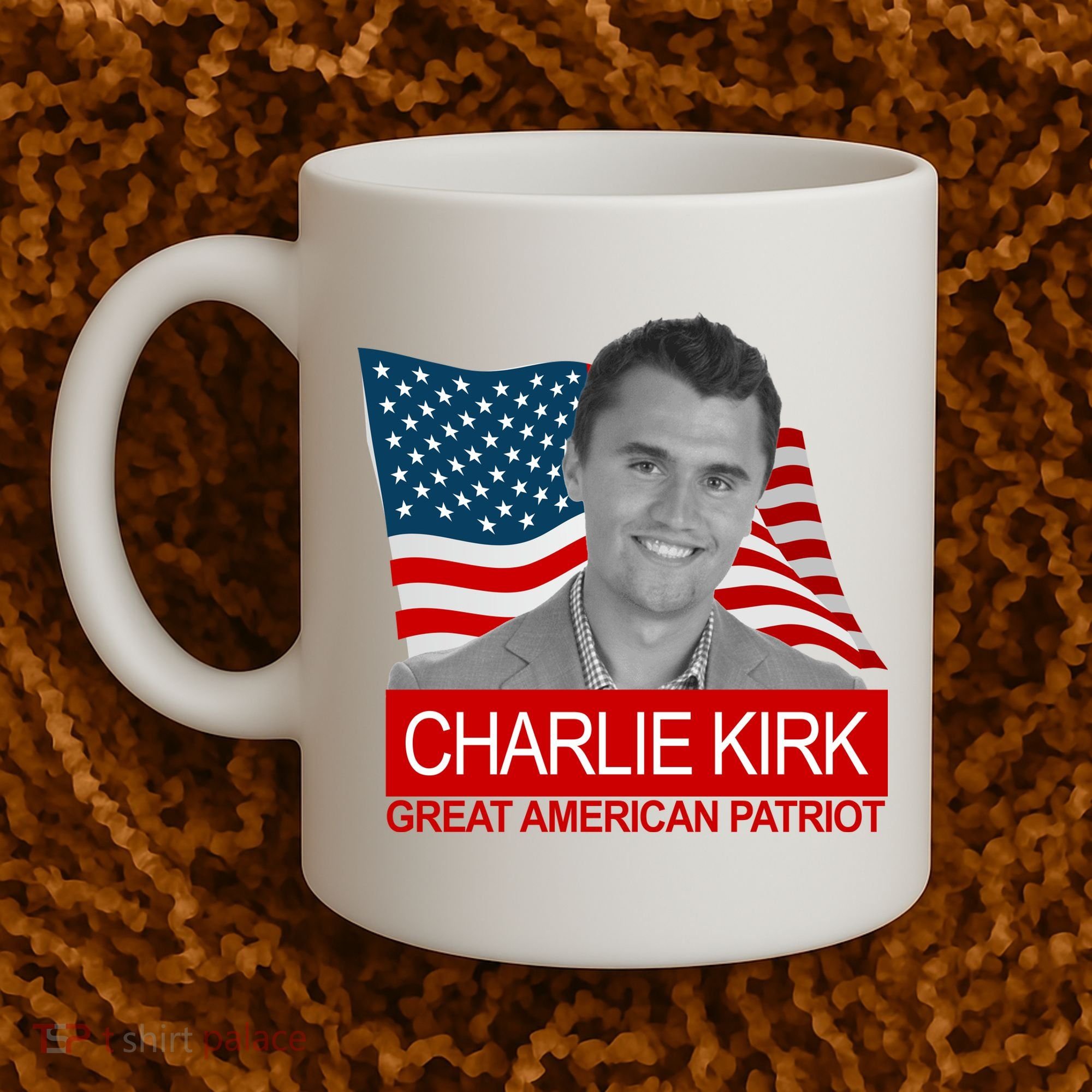 Charlie Kirk Great American Patriot USA Tribute Coffee Mug